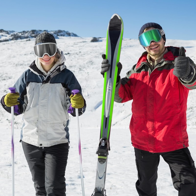 EXP VISION Ski/Snowboard Goggles for Men Women, OTG Snow Goggles