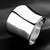 20mm Width Chunky Wide Stainless Steel Wedding Band Statement Promise