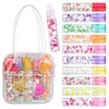 Expressions 10pc Roll On Lip Gloss Set with Carrying Case,