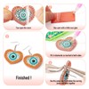 Craftdady 6 Pairs Evil Eye Diamond Art Earrings Making Kit