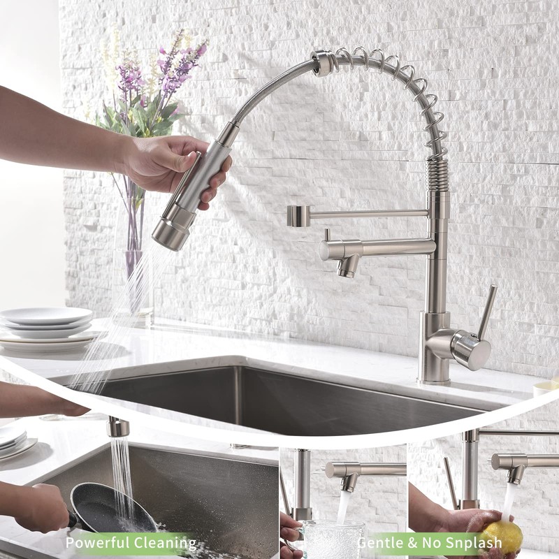 AIMADI Contemporary Kitchen Sink Faucet,Single Handle Stainless Steel Kitchen Faucets