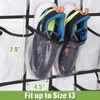 MISSLO 35 Clear Large Pockets Over The Door Shoe Organizer
