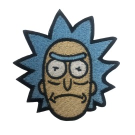 C&D Visionary Rick And Morty Angry Face Patch Embroidered Iron On Sew Cartoon Science Fiction