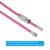 [PATIKIL] 6PCS 150mm Length Wire Keychain Cable Stainless Steel 2mm