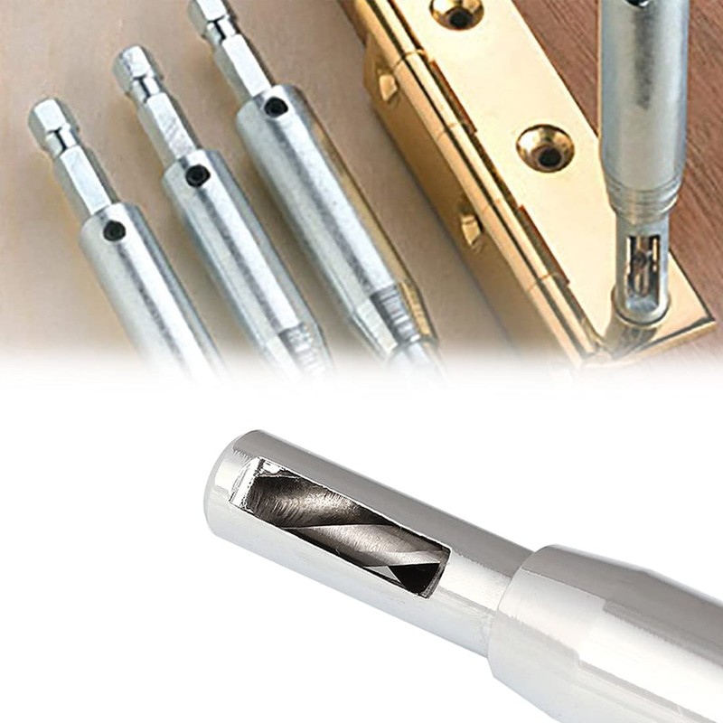 SeonFook 4 Piece Center Drill Hinge Drill Bit Set HSS