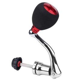 Keenso Reel Replacement Handle, Metal Rocker Arm Grip Spinning Metal Made hex Trunk Spinning Fishing Reel with EVA Premium Metal Comfortable and Anti-Slip(M-Red) fishing rod handle replacement