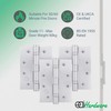 EAI Satin Door Hinges | 4 Inch / 102mm Satin