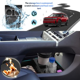 SHAOHAO for 2024 Hyundai Santa Fe Under Console Organizer Tray Fit for Hyundai Santa Fe Accessories 2024 Santa Fe (SE, SEL, XRT, Limited, Calligraphy) Lower Organizer Insert Storage Box Easy Removal