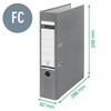 Leitz 80mm Foolscap 180 Degree Plastic Lever Arch File Spine