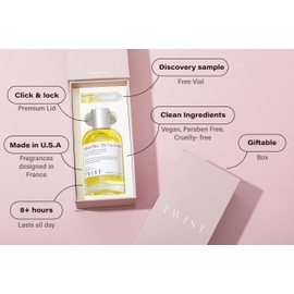 Twist - Select No. 35 - Eau De Parfum Inspired by J. Malone English Pear & Freesia, Long-Lasting Perfume For Women, Paraben Free, Vegan, Clean Ingredients, Fragrance - Spray 100 ml | 3.4 fl. oz.