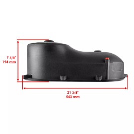 Caltric CVT Clutch Belt Outer Cover Fits Polaris 2633926 2633261 2633262 5434255-070