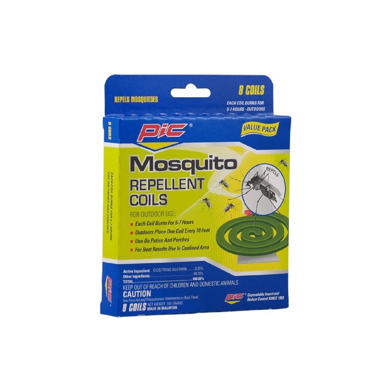 Pic C-8-24 8-Pack Mosquito Repellent Coils