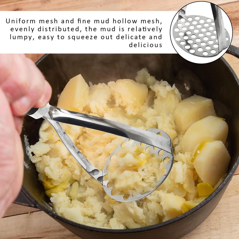 Potato Masher, Potato Masher Heavy, Non-Stick Potato Ricer, Stainless Steel