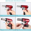 Semlos Butane Torch with Fuel Gauge, Refillable Kitchen Torch Lighter