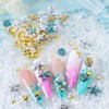 100Pcs Summer Nail Charms 3D Shell Starfish Nail Art Charms