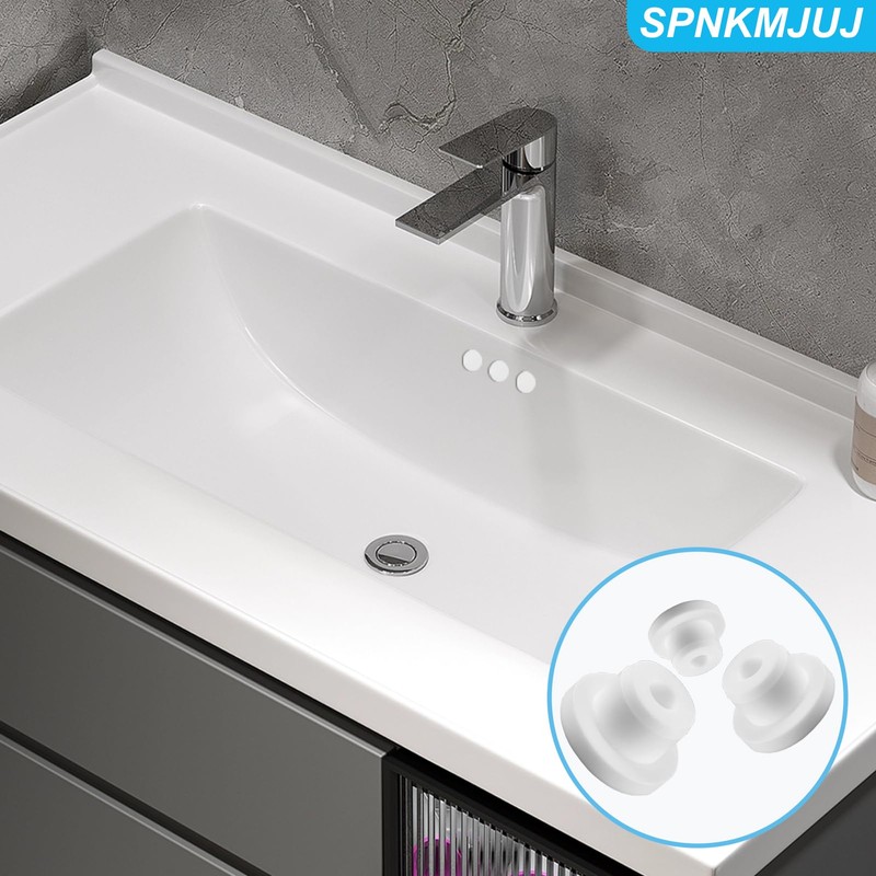 24 PCS Bathtub Jet Covers Silicone Hole Plug White Tube