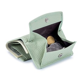 Yocipa Women's Mini Wallet, Popular, Coin Purse, Small, Trifold Wallet, Compact, Skimming, Foldable, Coin Case, white (off-white)