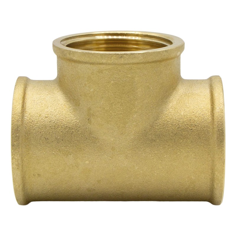 VARIOSAN T-piece 90° 15549, 1 inch female thread, brass