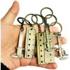 Hyamass Mini Keychain, 6-Pack Zinc Alloy Pocket-Sized Measuring Tool with