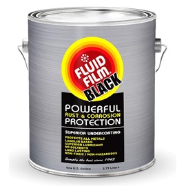 Fluid Film Black Non-Aerosol, Long Lasting Corrosion, Penetrant & Lubricant, Anti-Rust Coating, Protects All Metals in Marine and Undercoating in Automotive & Snow-Handling Vehicles, 1 Gallon
