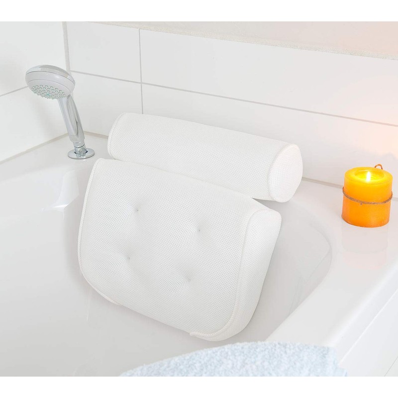 BadeStern Bathtub Pad: Mesh Bath Pillow with Suction Cups, 37