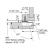 Blum Compact Furniture Hinge 107° with Spring for Screwing Including
