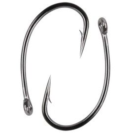 OROOTL Carp Fishing Hooks, 180pcs Barb Carp Hooks Curved Shank Circle Fishing Hooks for Hair Rigs Carp Fishing Tackle Freshwater Saltwater Barbed Fish Hook Size 2 4 6 8