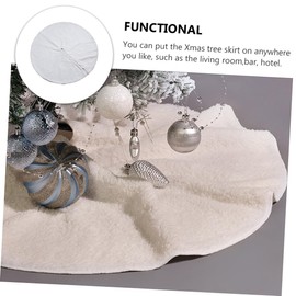 LABRIMP 1pc Christmas Tree Skirt Soft Holiday Decoration for Xmas Tree Base Cover Lightweight for Indoor Festive Atmosphere