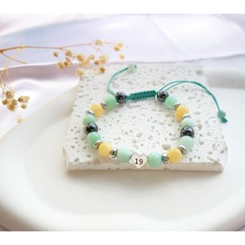 JERYAQTQ Happy Birthday Gifts,Women Birthday Gifts Ideas,Birthday Gifts for Women Adjustable Natural Stone Bracelet Christmas Gifts for Friend