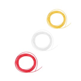 FELTECHELECTR 1.75mm Filament Refills for 3D Printing Pen 5 Pack Tough Filament High Temp Resistance for Abs 5m Printers