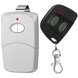 Kingdder 2 Pcs Two Button Garage Door Remote Compatible with Linear Multicode 10 Dip Switch 3089 3060 3070 3083 300mhz Gate Door Opener Garage Door Remote Replacement, 2 Styles