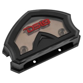 DS18 DB2040 Distribution Block 2X 0-GA in 4X 0-GA Out - Nickel Plated - Power Ground Distribution Block - Ground Distributor Block for Car Audio, RV, Motorcycle - 2X 0 Gauge in to 4X 0 Gauge Out