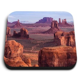 1 x Square MDF Fridge Magnet - Hunts Mesa Monument Valley USA America 24274
