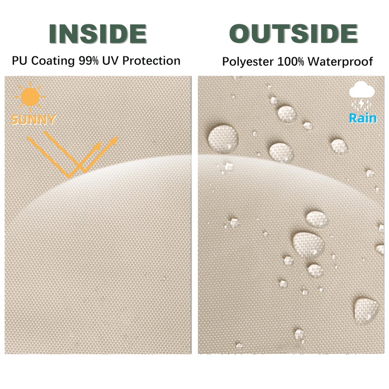 JANCANOPY Gazebo Replacement Cover for Grill Gazebo Model L-GG001PST-F, (Light