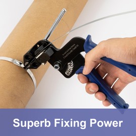 OFFO Metal Zip Ties Cutter for Stainless Steel Tie Wrap,Tensioning Installation Cutting Tool for Self-Locking Stainless Zip Ties with Free Zip Tie Release Tool, Two-handed Mode