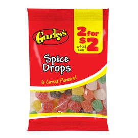 Gurley's Spice Drops, Gummy Candy with a Kick of Cinnamon & Clove (Pack of 12)