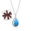 COAI Women's Drop Pendant, Sterling Silver, Apatite