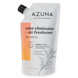 Azuna Air Freshener & Odor Eliminator Gel Refill Pouch - Simply Citrus, 12 oz