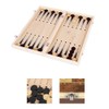 3 in 1 Wooden Chess Set Folding International Chess Entertainment