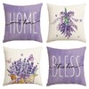 AVOIN colorlife Lavender Home Sweet Home Bless This Home Spring