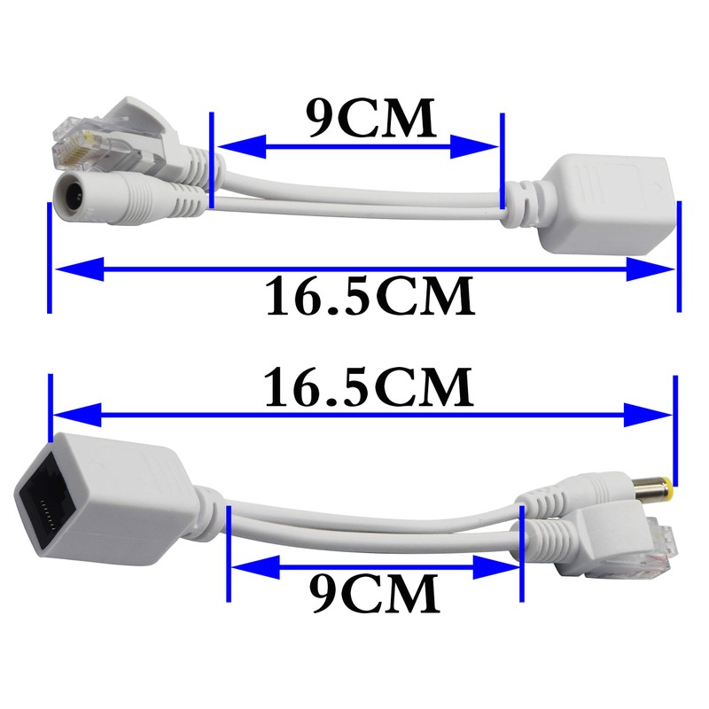 zdyCGTime Passive PoE Injector and PoE Splitter Kit with RJ45