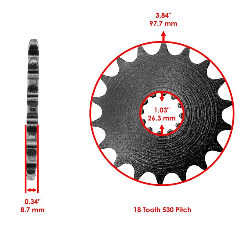 Caltric Drive Chain & Sprockets Kit for Triumph Speed Triple