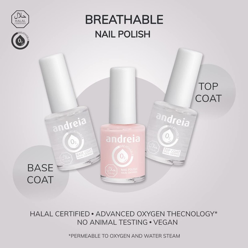 Andreia Halal Breathable Base Coat - Wasserdurchlässig - Schattierungen von