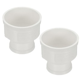 PATIKIL 2Pcs 3" to 2" Duct Reducer PVC Pipe Increaser Adapter" Ducting Airflow Tube