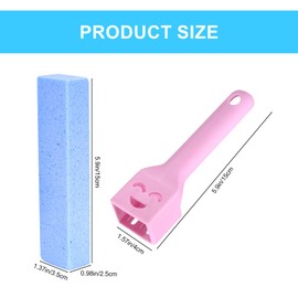 6 Stk Bimsstein für Toilettenreinigungs Blöcke, Bimsstein Reinigungsstein, Bimsstein für WC Bimsstein Reinigungs, Putzstein Entferner für Grillen Küche Dusche Bad WC Waschbecken, mit 3 Griff