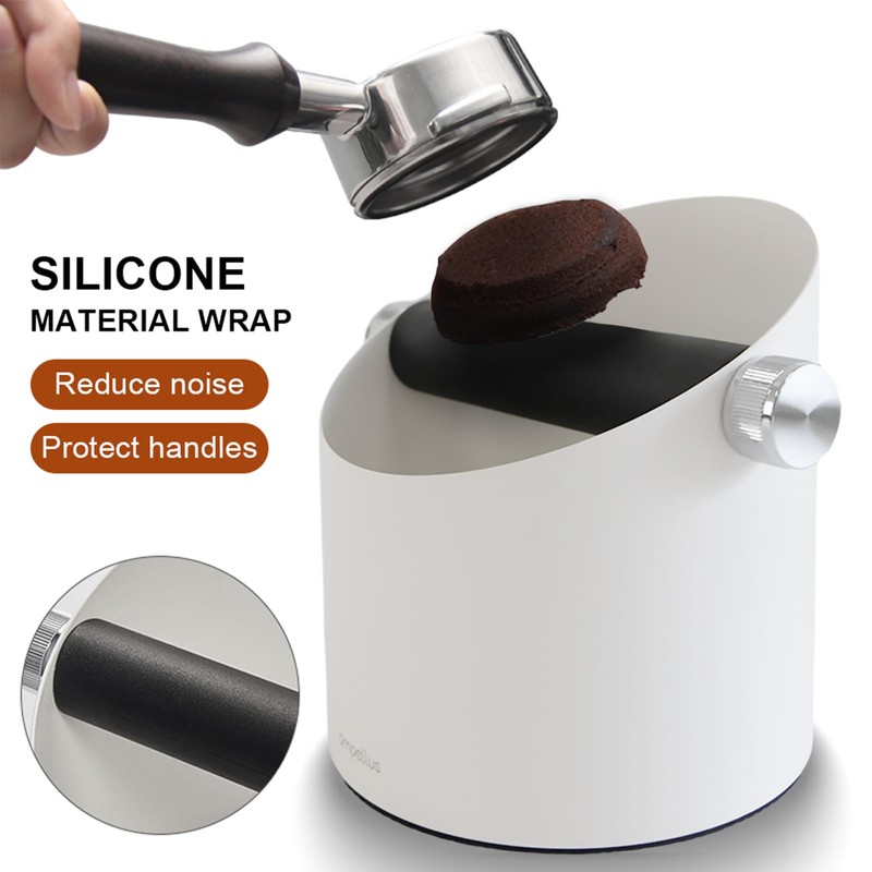 Ompellus Espresso Knock Box, Large Capacity & Non-Slip Base Coffee