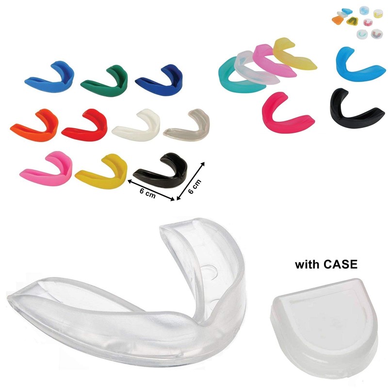Mouthguard Single Professional Protection Unisex Bite Moldable Non-Toxic with Case