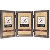 Lawrence Frames Bead Border Design, 4x6 Triple, Pewter