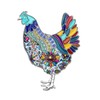 NEWEI - Broche de gallina de aleación esmaltada, joyería de