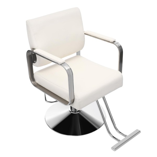 Barber Chair,360° Rotatable Stylist Salon Chair,31.9-35.4 in Adjustable Height,440.92 lbs